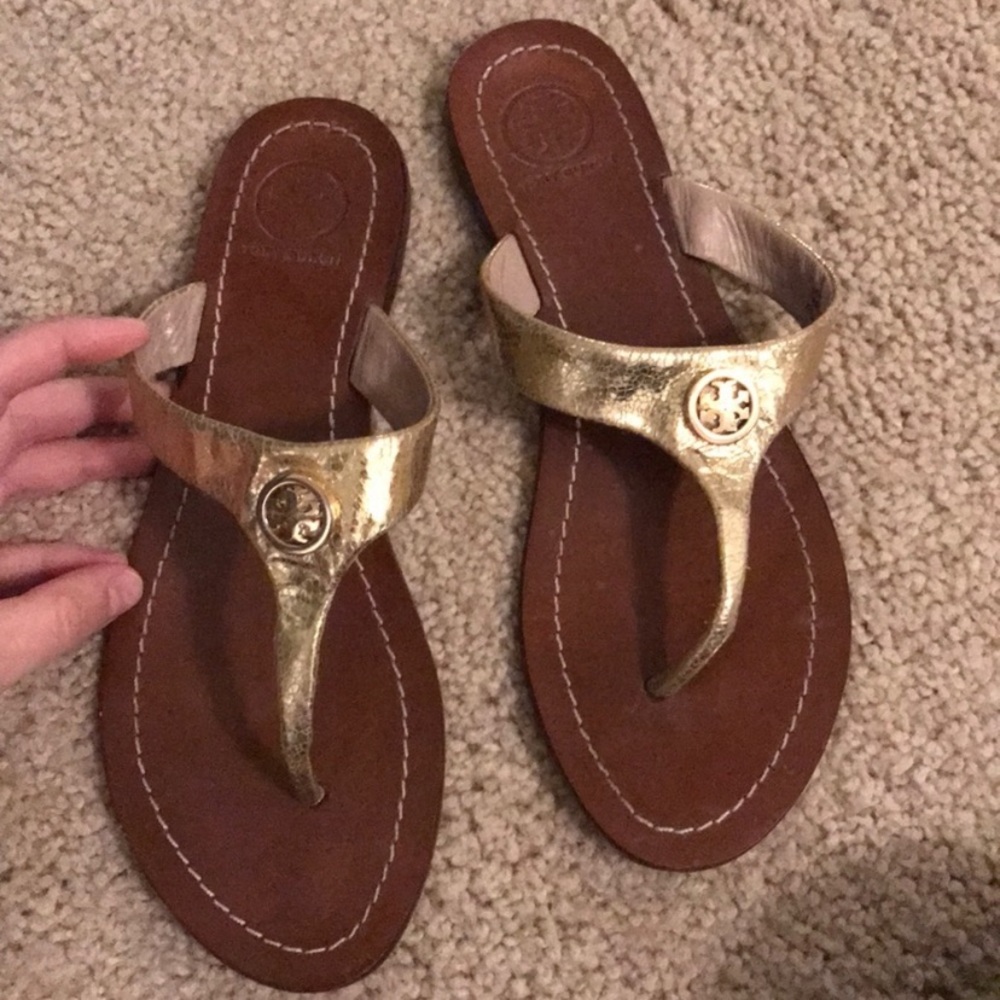 Tory Burch Gold Sandals